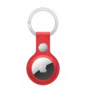 Apple Airtag Schlüsselanhänger aus Leder - rot