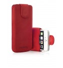 iMummy The Bolt Nubuk - Automatic Case Echtes Nubukleder iPhone 5/5s rot