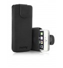 iMummy The Bolt Nubuk - Automatic Case Echtes Nubukleder iPhone 5/5s schwarz